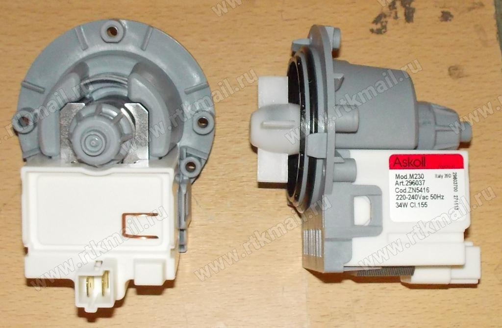 Помпа Askoll 34w 3 винта, клеммы назад вместе для Electrolux ZN5416 Помпа Askoll 34w 3 винта, клеммы назад вместе для Electrolux ZN5416 — изображение 2